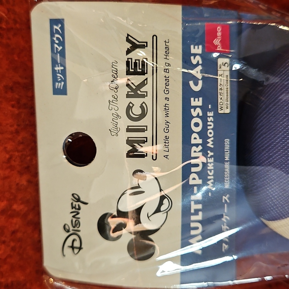 NWT Disney Sunglasses Glasses Case Set Lot of 2 Tinkerbell & Mickey Mouse Japan - Picture 4 of 10